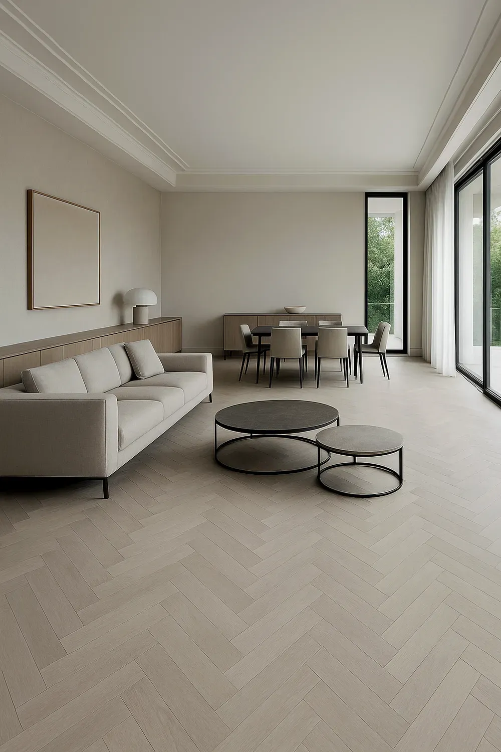 Pearl White · Herringbone