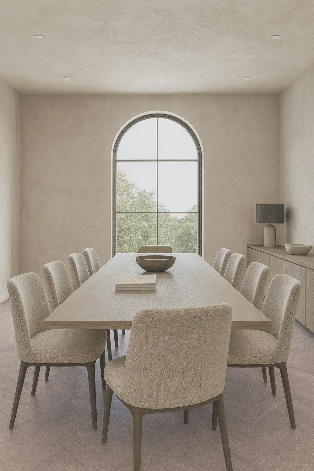 Soft Pale Oak · Herringbone