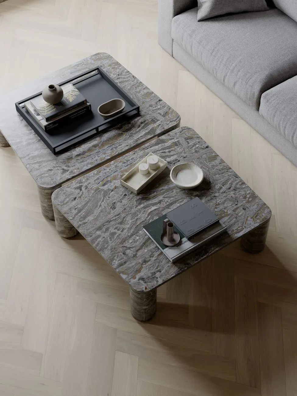 Antique White · Herringbone