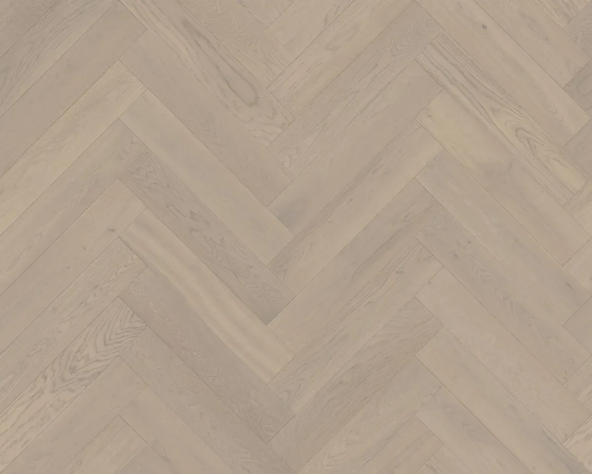 Casper White Herringbone