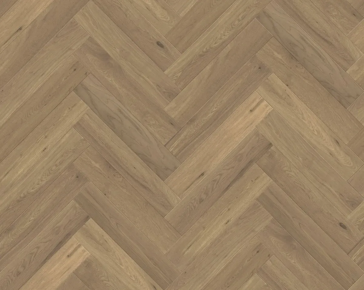 Tan Brown Herringbone