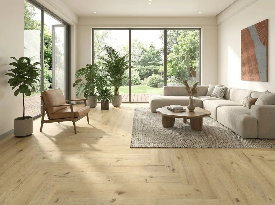 Farmhouse Oak Herringbone Straight