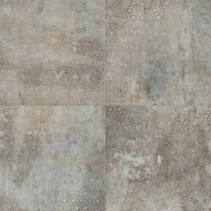Grey Stencil Concrete Straight
